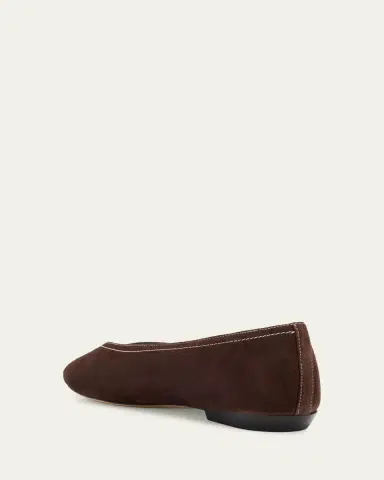Veronica Beard Bancroft Suede Ballerina Flats | Thumbnail 2