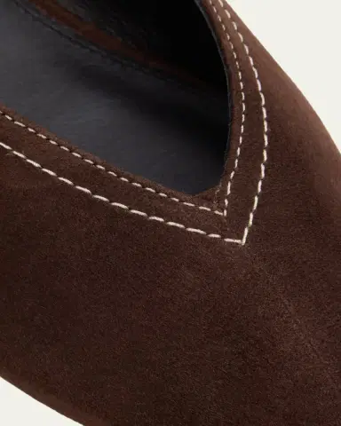 Veronica Beard Bancroft Suede Ballerina Flats | Thumbnail 3