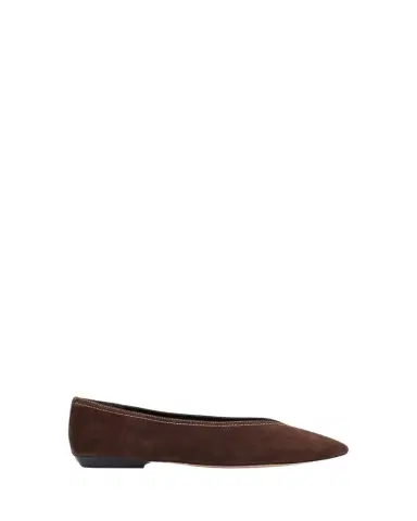 Veronica Beard Bancroft Suede Ballerina Flats | Thumbnail 1