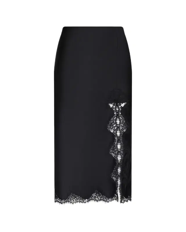Tico Lace Silk Midi Skirt