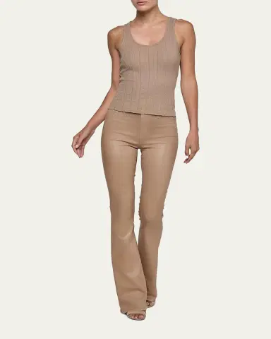 L'AGENCE Adira Pointelle Scoop-Neck Tee | Thumbnail 2 L'AGENCE Adira Pointelle Scoop-Neck Tee | Thumbnail 2