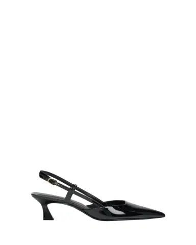 Stuart Weitzman Vinnie Patent Kitten Slingback Pumps | Thumbnail 1