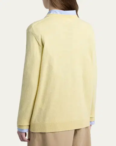 The Row Nian Cashmere V-Neck Sweater | Thumbnail 3