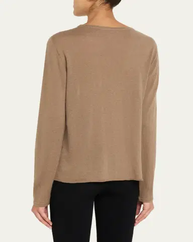 MAJESTIC FILATURES Machine Washable Cashmere Scoop-Neck Pullover | Thumbnail 3 MAJESTIC FILATURES Machine Washable Cashmere Scoop-Neck Pullover | Thumbnail 3