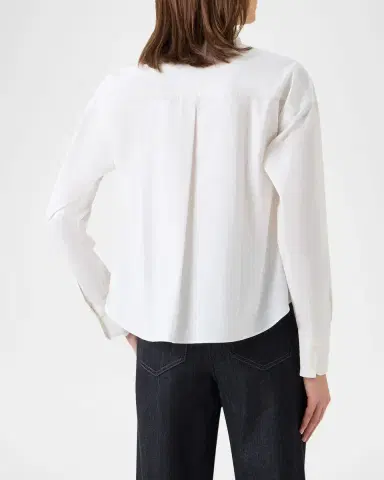 Akris punto Cotton Poplin Button-Down Shirt | Thumbnail 2 Akris punto Cotton Poplin Button-Down Shirt | Thumbnail 2
