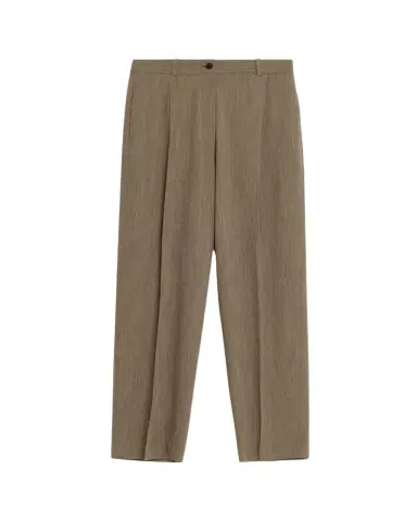 The Row Gianni Wool Pleated Tapered-Leg Pants | Thumbnail 1