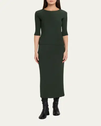 Issey Miyake Rhombus Double-Pleated Midi Skirt | Thumbnail 2