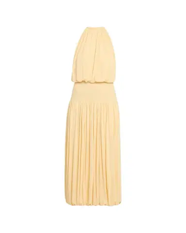 TOTEME Soft Gathered Halter Midi Bubble Dress | Thumbnail 1