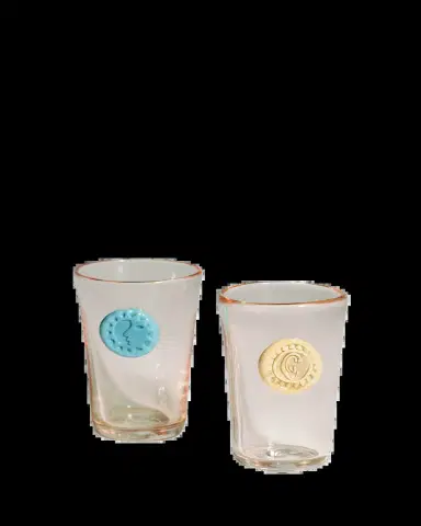 HELLE MARDAHL Monogram 7.4 oz. Drinking Glasses, Set of 4 | Thumbnail 2 HELLE MARDAHL Monogram 7.4 oz. Drinking Glasses, Set of 4 | Thumbnail 2