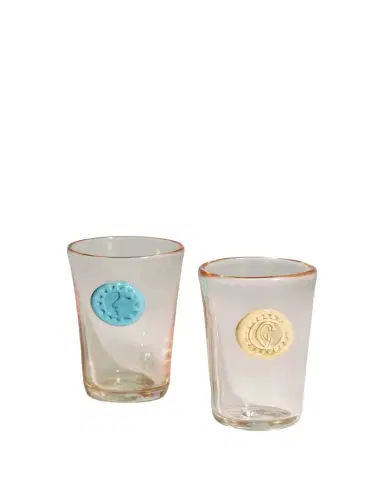 HELLE MARDAHL Monogram 7.4 oz. Drinking Glasses, Set of 4 | Thumbnail 1 HELLE MARDAHL Monogram 7.4 oz. Drinking Glasses, Set of 4 | Thumbnail 1
