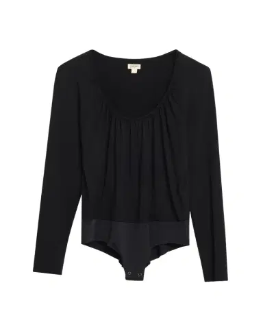 L'AGENCE Cassandra Ruched Bodysuit | Thumbnail 1 L'AGENCE Cassandra Ruched Bodysuit | Thumbnail 1