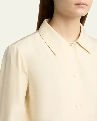 The Row Lucetta Silk Button-Front Shirt | Thumbnail 5 The Row Lucetta Silk Button-Front Shirt | Thumbnail 5