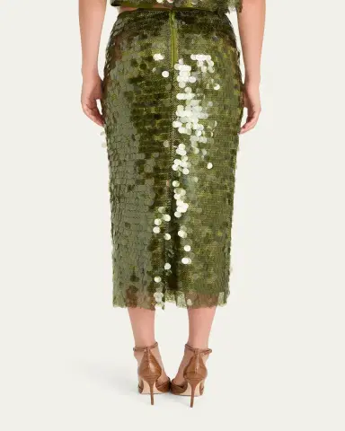 Cinq à Sept Calista Sequined Pencil Skirt | Thumbnail 2