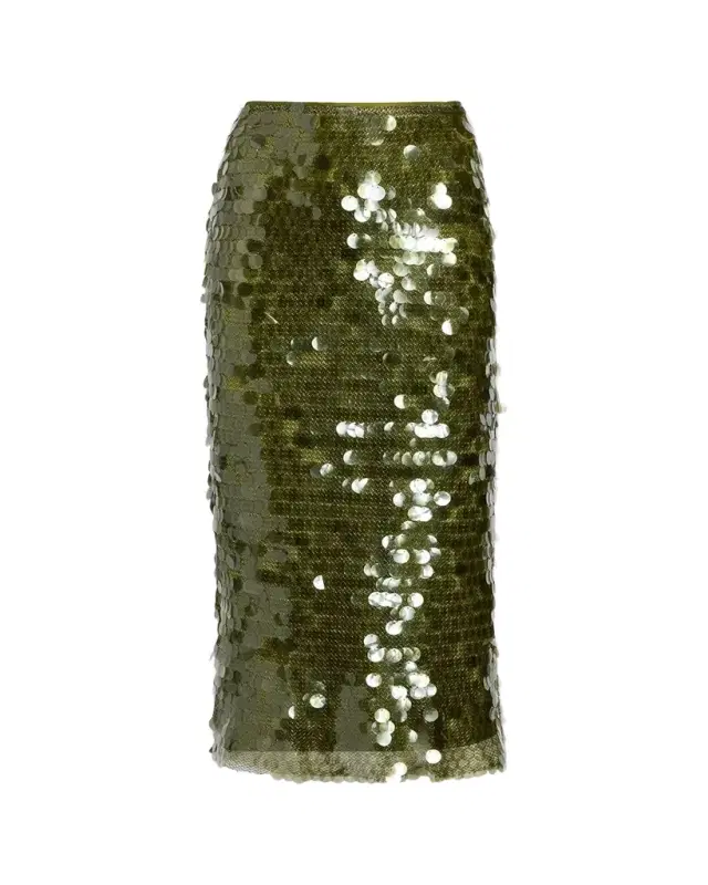 Calista Sequined Pencil Skirt