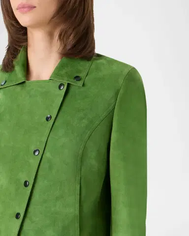 Akris punto Suede Crop Moto Jacket | Thumbnail 6 Akris punto Suede Crop Moto Jacket | Thumbnail 6