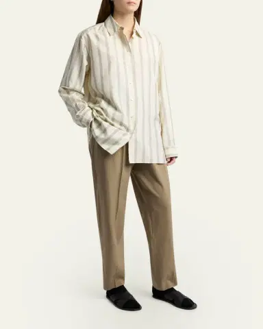 The Row Gianni Tapered Wool Gabardine Pants | Thumbnail 2
