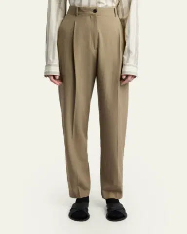 The Row Gianni Tapered Wool Gabardine Pants | Thumbnail 4