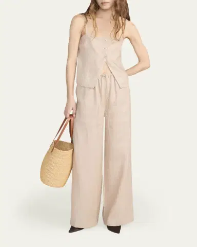 FRAME The Linen Lounge Pants | Thumbnail 2