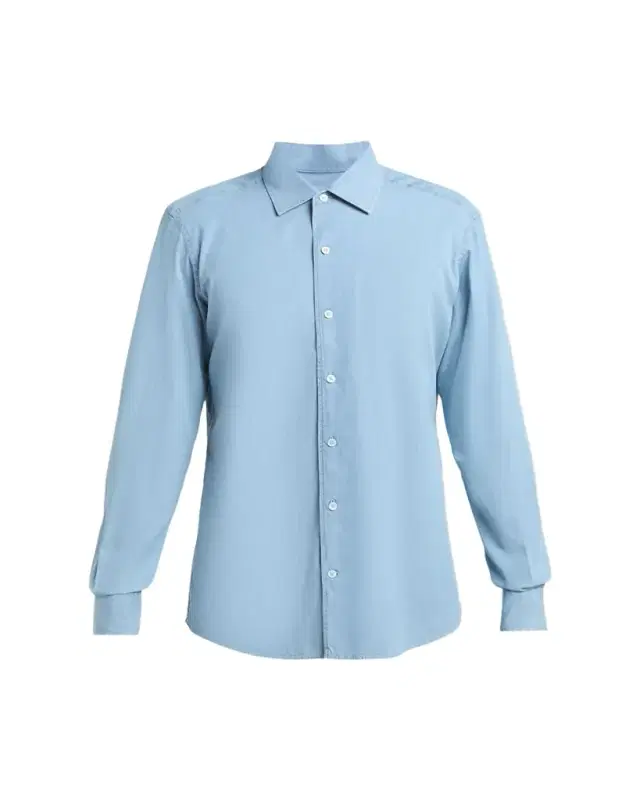ZEGNA Men's Classic Fit Cotton Denim Button-Down Shirt