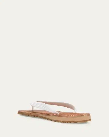 Miu Miu Logo Flat Thong Sandals | Thumbnail 4 Miu Miu Logo Flat Thong Sandals | Thumbnail 4