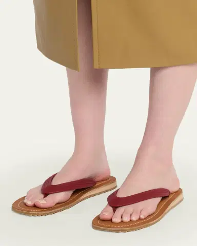 Miu Miu Logo Flat Thong Sandals | Thumbnail 6 Miu Miu Logo Flat Thong Sandals | Thumbnail 6