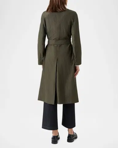 Akris punto Double-Breasted Crinkled Parachute Taffeta Belted Trench Coat | Thumbnail 2 Akris punto Double-Breasted Crinkled Parachute Taffeta Belted Trench Coat | Thumbnail 2