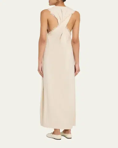Nanushka Amarilis Linen Fringe Maxi Dress | Thumbnail 3 Nanushka Amarilis Linen Fringe Maxi Dress | Thumbnail 3
