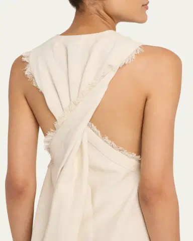 Nanushka Amarilis Linen Fringe Maxi Dress | Thumbnail 5 Nanushka Amarilis Linen Fringe Maxi Dress | Thumbnail 5