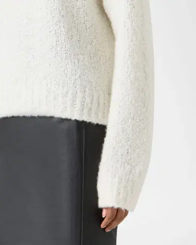 Akris Cashmere-Silk Boucle Knit Sweater | Thumbnail 4 Akris Cashmere-Silk Boucle Knit Sweater | Thumbnail 4