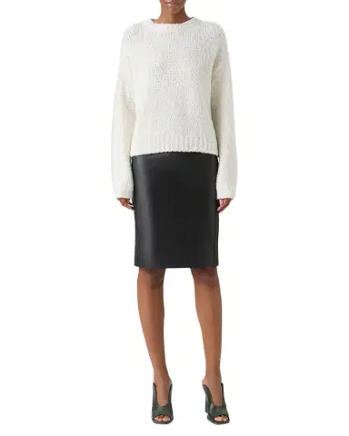 Akris Cashmere-Silk Boucle Knit Sweater | Thumbnail 1 Akris Cashmere-Silk Boucle Knit Sweater | Thumbnail 1