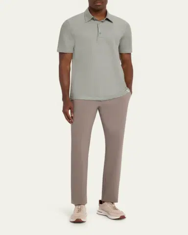 Brioni Men's Jersey Pique Polo Shirt | Thumbnail 2