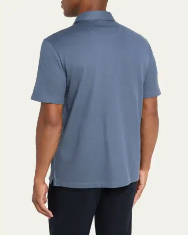 Brioni Men's Jersey Pique Polo Shirt | Thumbnail 7
