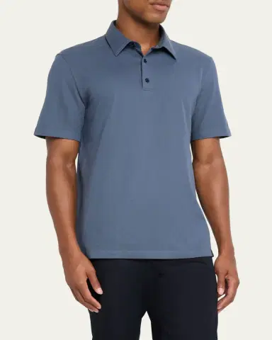 Brioni Men's Jersey Pique Polo Shirt | Thumbnail 8