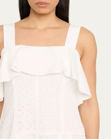 3.1 Phillip Lim Sleeveless Broderie Anglaise Midi Dress | Thumbnail 5 3.1 Phillip Lim Sleeveless Broderie Anglaise Midi Dress | Thumbnail 5