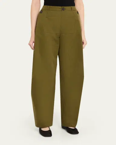 Zomer Paneled Barrel-Leg Sailor Trousers | Thumbnail 4 Zomer Paneled Barrel-Leg Sailor Trousers | Thumbnail 4