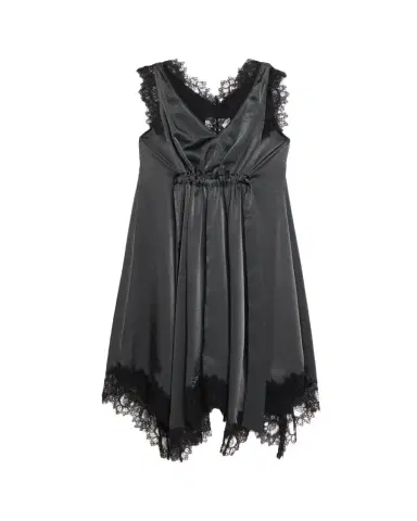 3.1 Phillip Lim V-Neck Lace-Trim Satin Midi Dress | Thumbnail 1 3.1 Phillip Lim V-Neck Lace-Trim Satin Midi Dress | Thumbnail 1