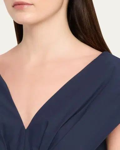 Rosie Assoulin In Full Bloom Pleated Taffeta Midi Dress | Thumbnail 5 Rosie Assoulin In Full Bloom Pleated Taffeta Midi Dress | Thumbnail 5