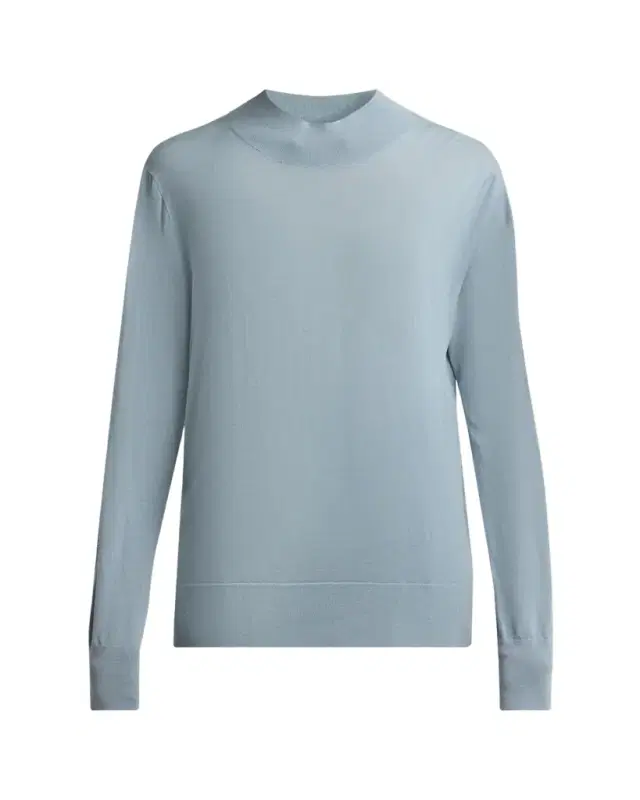 THE ROW Nari Mock-Neck Merino Wool Sweater