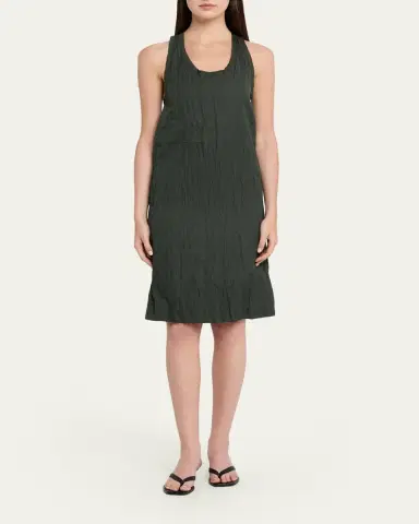TOTEME Crinkled Cotton Sleeveless Tank Dress | Thumbnail 2