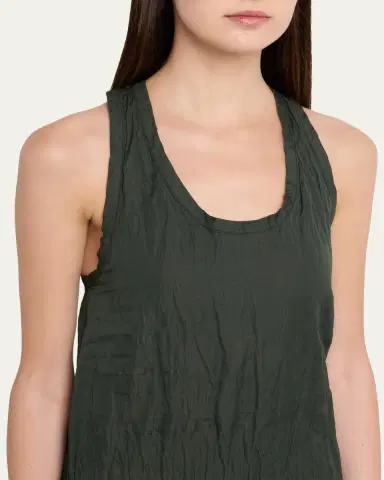 TOTEME Crinkled Cotton Sleeveless Tank Dress | Thumbnail 5