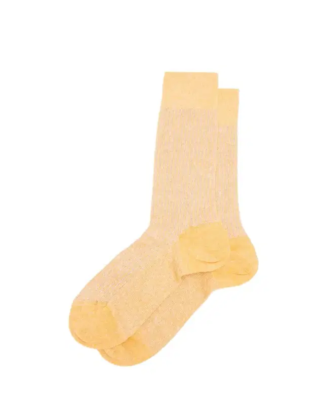 Men's Linen-Blend Crew Socks