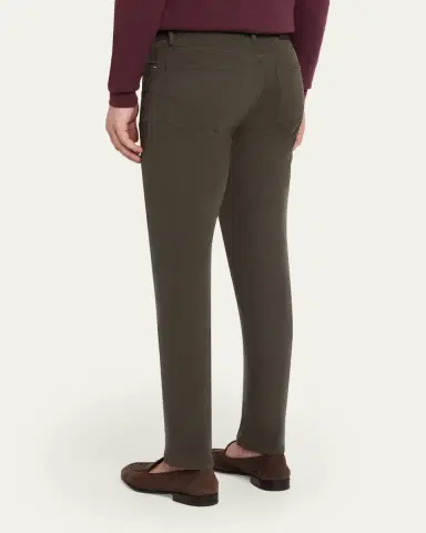 Brioni Men's Cotton Stretch 5-Pocket Pants | Thumbnail 3 Brioni Men's Cotton Stretch 5-Pocket Pants | Thumbnail 3
