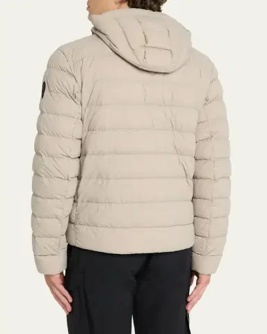 Canada Goose Men's Crofton Packable Quilted Matte Ripstop Hoodie | Thumbnail 3 Canada Goose Men's Crofton Packable Quilted Matte Ripstop Hoodie | Thumbnail 3
