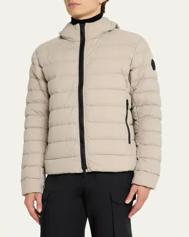 Canada Goose Men's Crofton Packable Quilted Matte Ripstop Hoodie | Thumbnail 4 Canada Goose Men's Crofton Packable Quilted Matte Ripstop Hoodie | Thumbnail 4