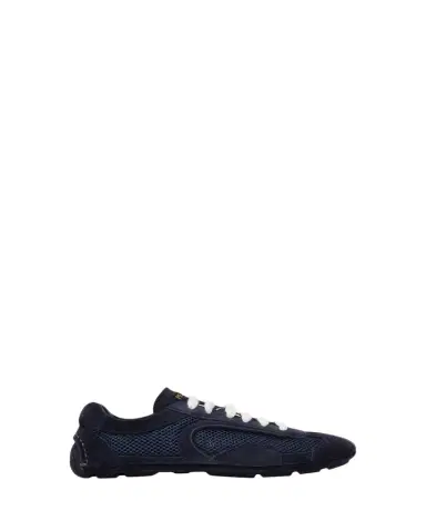 Prada Monte Carlo Leather And Mesh Low-Top Sneakers | Thumbnail 1