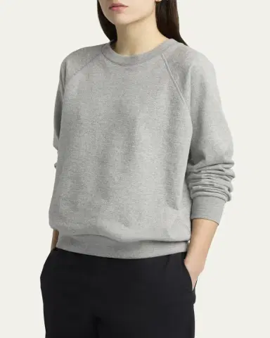The Row Eulalia Cotton & Cashmere Crewneck Sweater | Thumbnail 4 The Row Eulalia Cotton & Cashmere Crewneck Sweater | Thumbnail 4