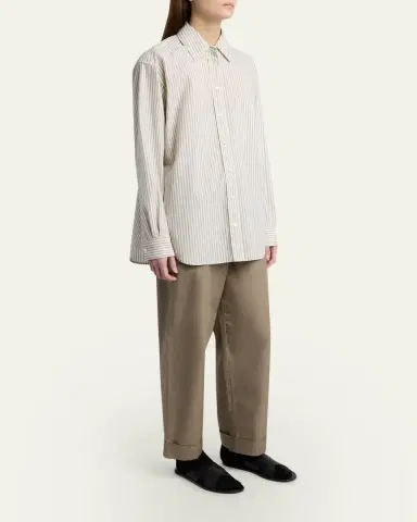 The Row Gavina Striped Cotton Shirt | Thumbnail 2 The Row Gavina Striped Cotton Shirt | Thumbnail 2