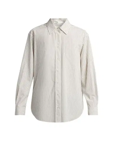 The Row Gavina Striped Cotton Shirt | Thumbnail 1 The Row Gavina Striped Cotton Shirt | Thumbnail 1