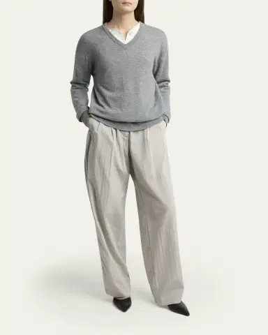 The Row Nian Cashmere V-Neck Sweater | Thumbnail 2