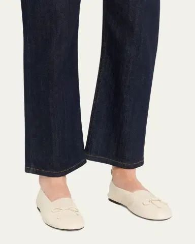 Miu Miu Nappa Leather Ballerina Flats | Thumbnail 2